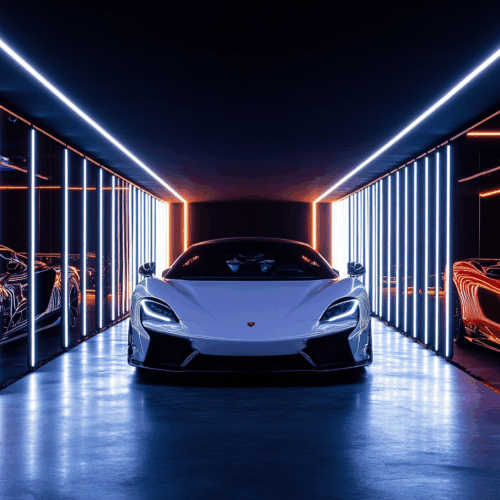 Special Lighting for Super Car Garage